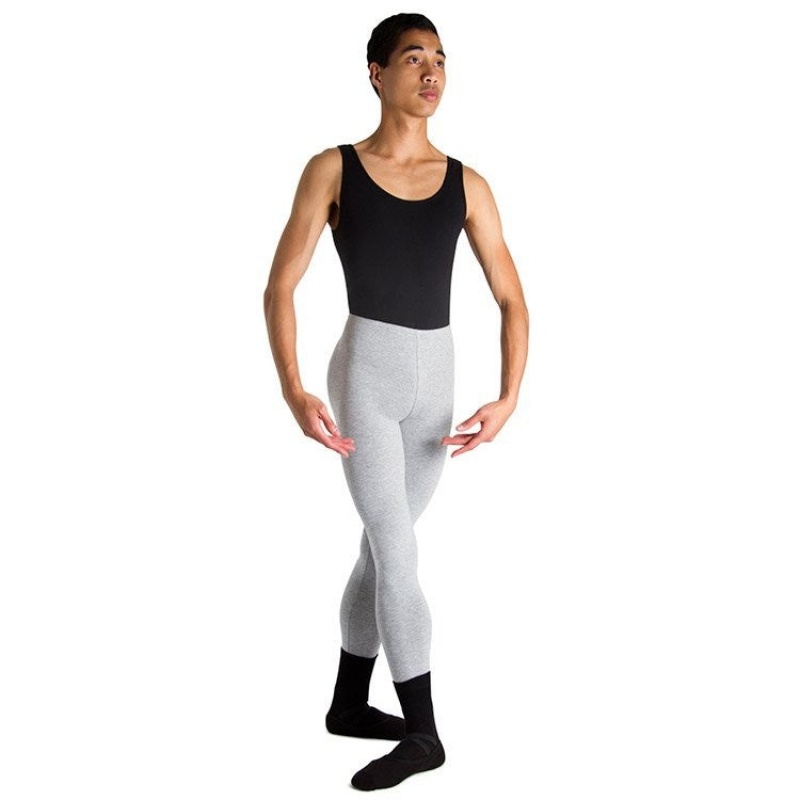 Grey Marle Men's Bloch Dale High Waist Full Length Tight | UUSTG41227