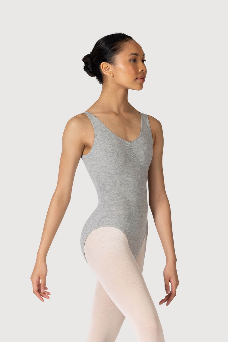 Grey Marle Women\'s Bloch Pia Leotards | QUSUV37861