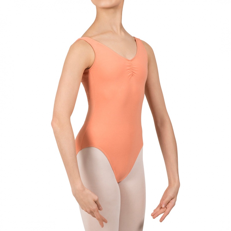 Guava Kids' Bloch Gathered Front With Low Back Leotards | YUSVQ35519