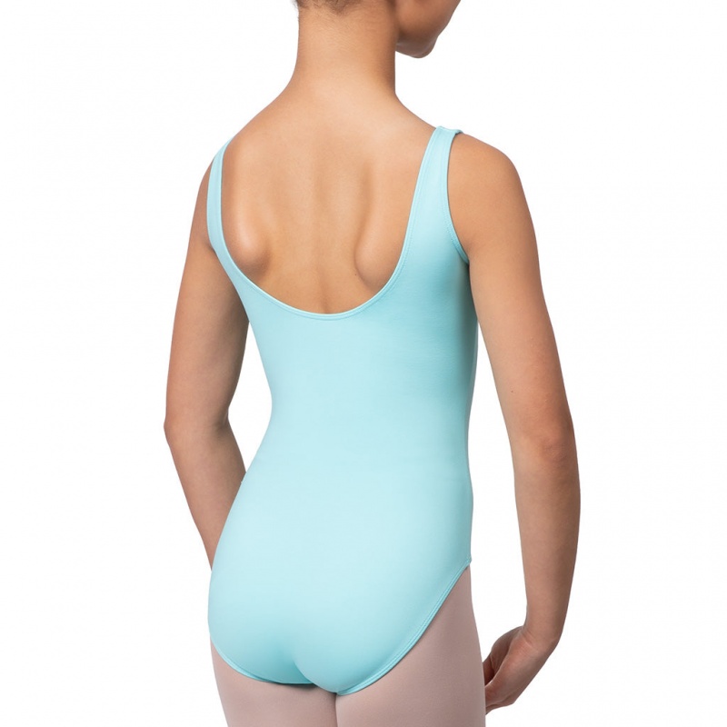 Iceberg Kids' Bloch Overture Odetta Sleeveless Pleat Leotards | GUSUC46739