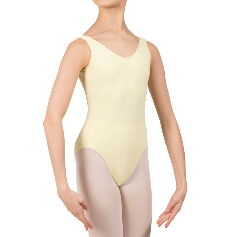 Lemon Kids' Bloch Gathered Front With Low Back Leotards | USCVG31074