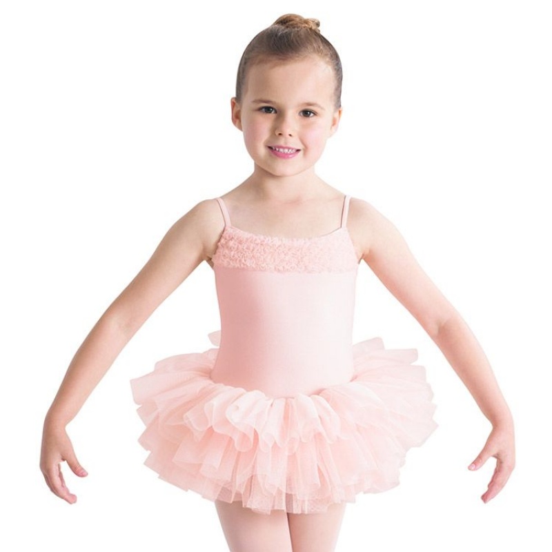 Light Pink Kids\' Bloch Desdemona Leotard Dress | AUSWC44379