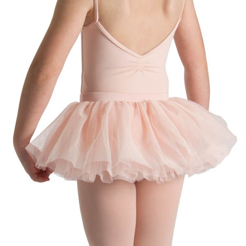 Light Pink Kids' Bloch Hurley Layered Skirts | FUSUI24867