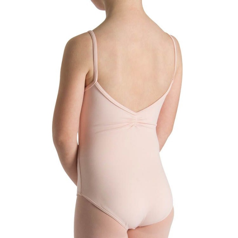 Light Pink Kids' Bloch Teresa Pinch Front And Back Leotards | DUSVO51776