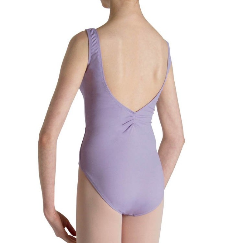 Lilac Kids' Bloch Cecilia Gathered Tank Leotards | USQCS27564