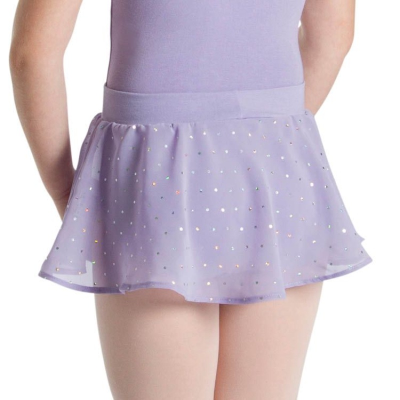 Lilac Kids' Bloch Olesia Sequin Spotted Skirts | USICD39321