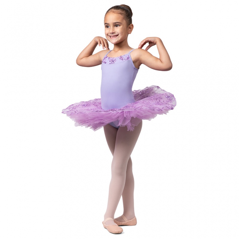 Lilac Kids' Bloch Perlaida' Sequin Overlay Tutu Leotards | BUSSO48479