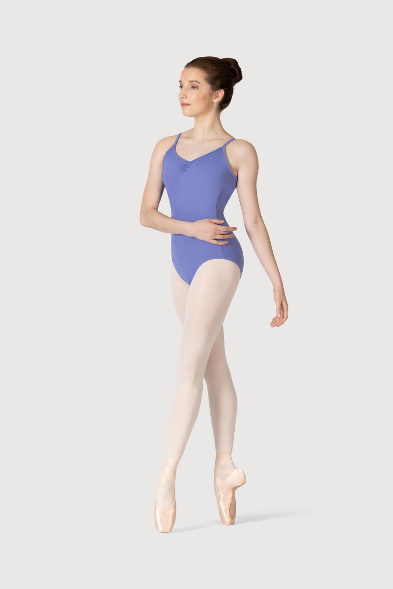 Lunar Kids' Bloch Microlux™ Cherie Princess Cami Gathered Front & Back Leotards | BUSSD49676