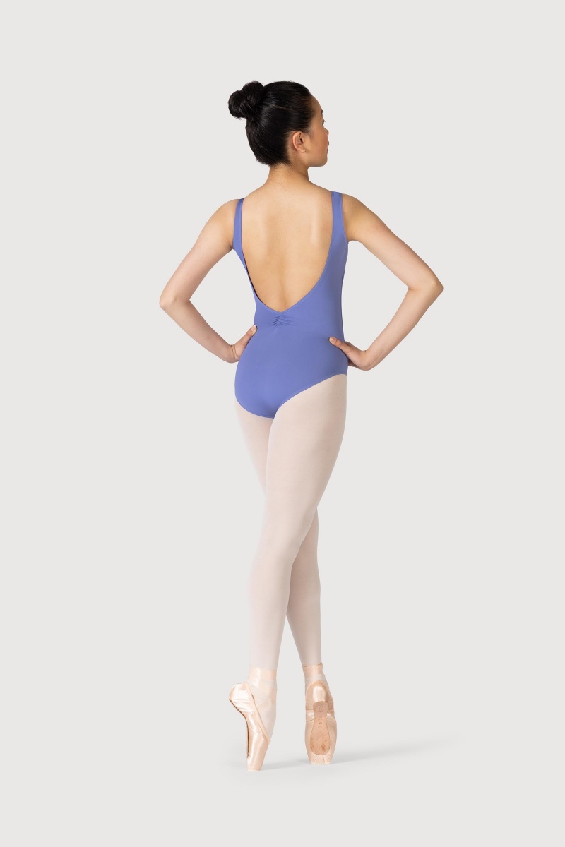 Lunar Kids' Bloch Microlux™ Gayleena Empire Gathered Front Wide Strap Leotards | USJZR30020