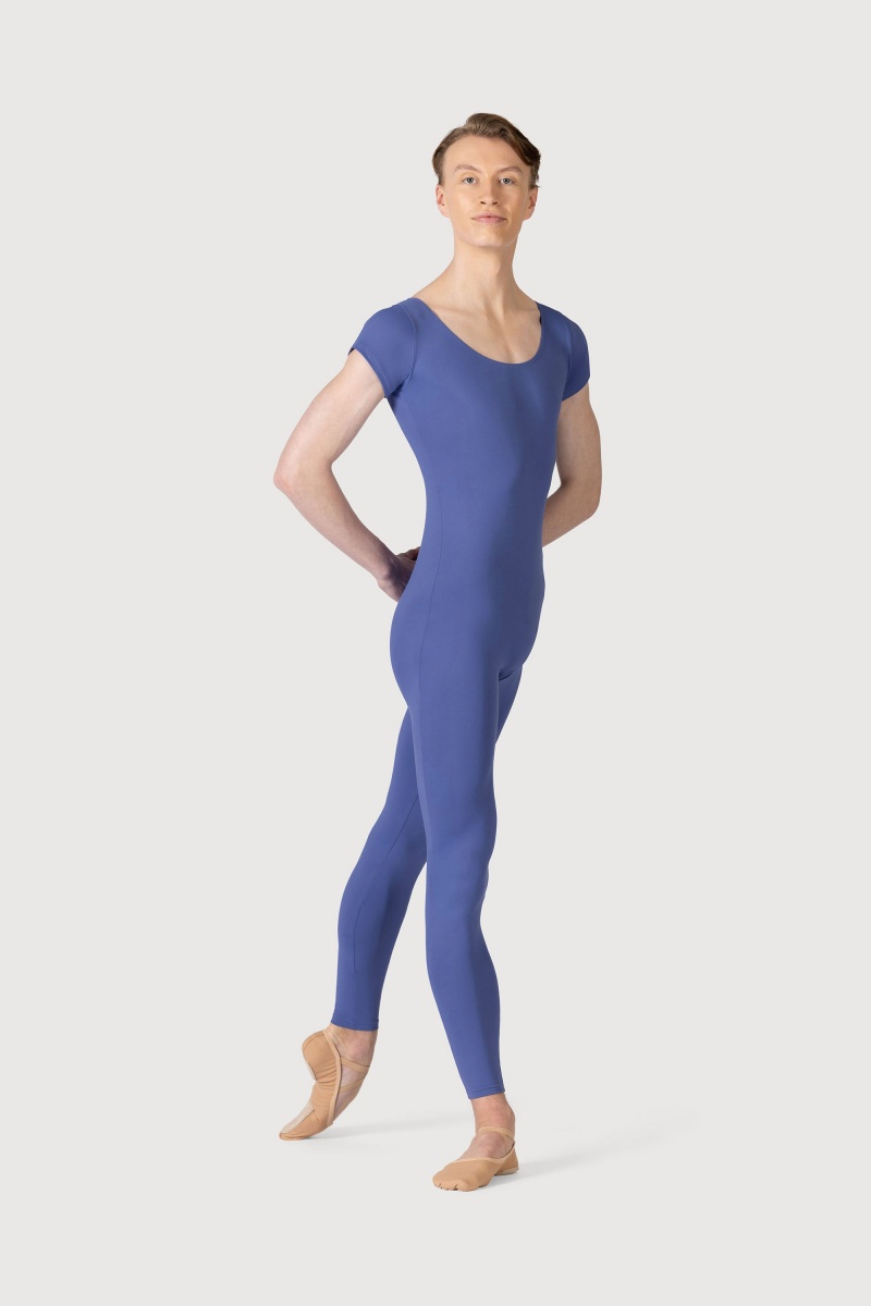 Lunar Men's Bloch Microlux™ Scoop Neck Cap Sleeve Unitards | USEAH47606