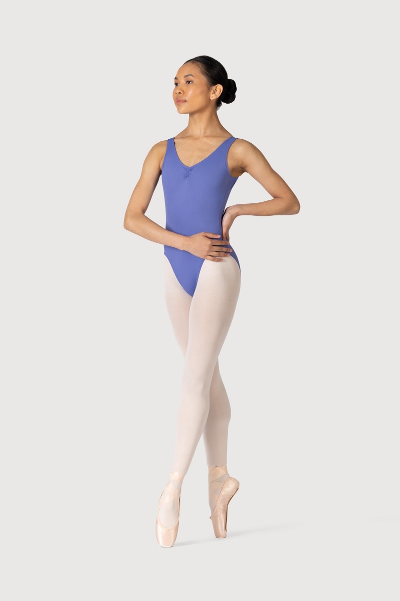 Lunar Women's Bloch Microlux™ Nyla Gather Front & Low Back Leotards | EUSVG58039