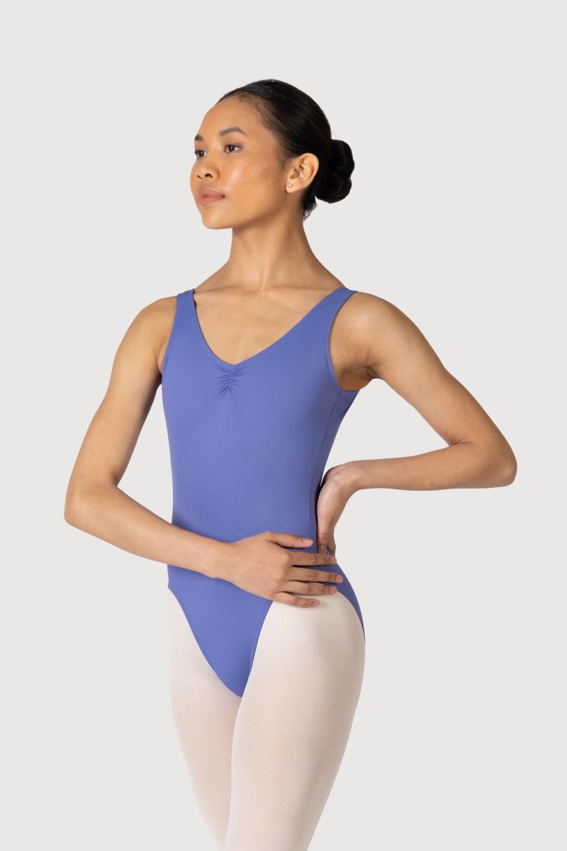 Lunar Women\'s Bloch Microlux™ Nyla Gather Front & Low Back Leotards | EUSVG58039