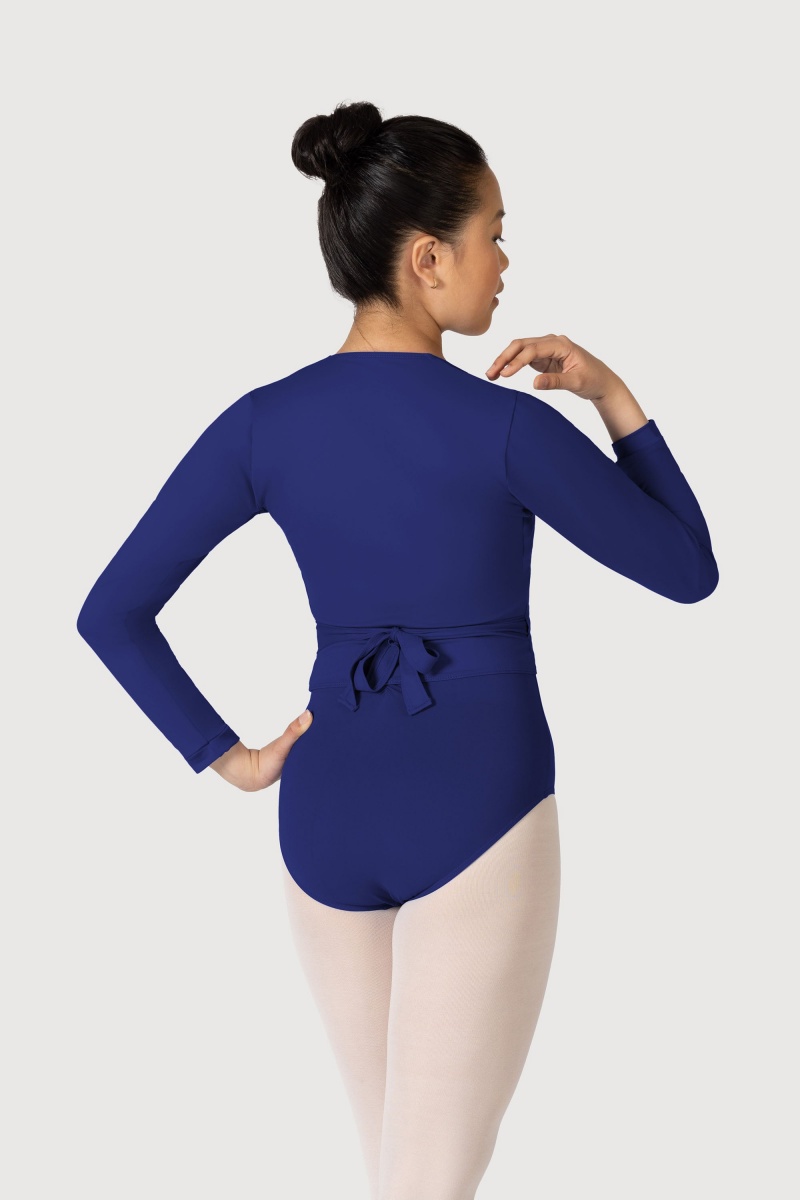 Marine Women's Bloch Overture Crossover Long Sleeve Wrap Tops | USEAH19601