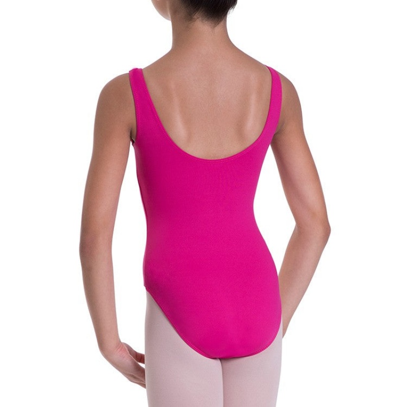 Mulberry Kids' Bloch Overture Odetta Sleeveless Pleat Leotards | USCVG41537