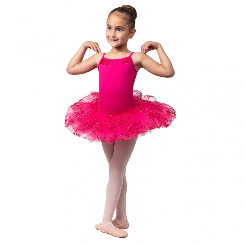 Mulberry Kids' Bloch Perlaida' Sequin Overlay Tutu Leotards | USEAH92415