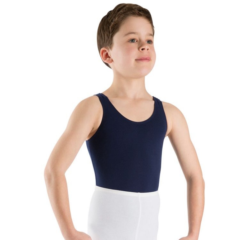 Navy Kids\' Bloch Billy Sleeveless Tops | PUSER31278