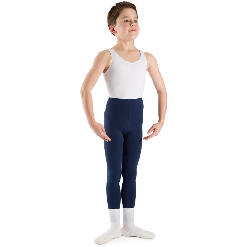 Navy Kids' Bloch Dale Footless Tight | BUSSD29761