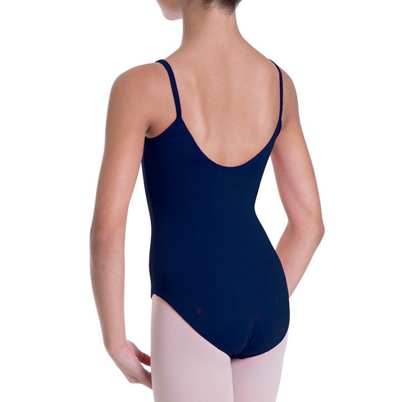 Navy Kids' Bloch Overture Oriana Princess Seam Leotards | USXMI69286