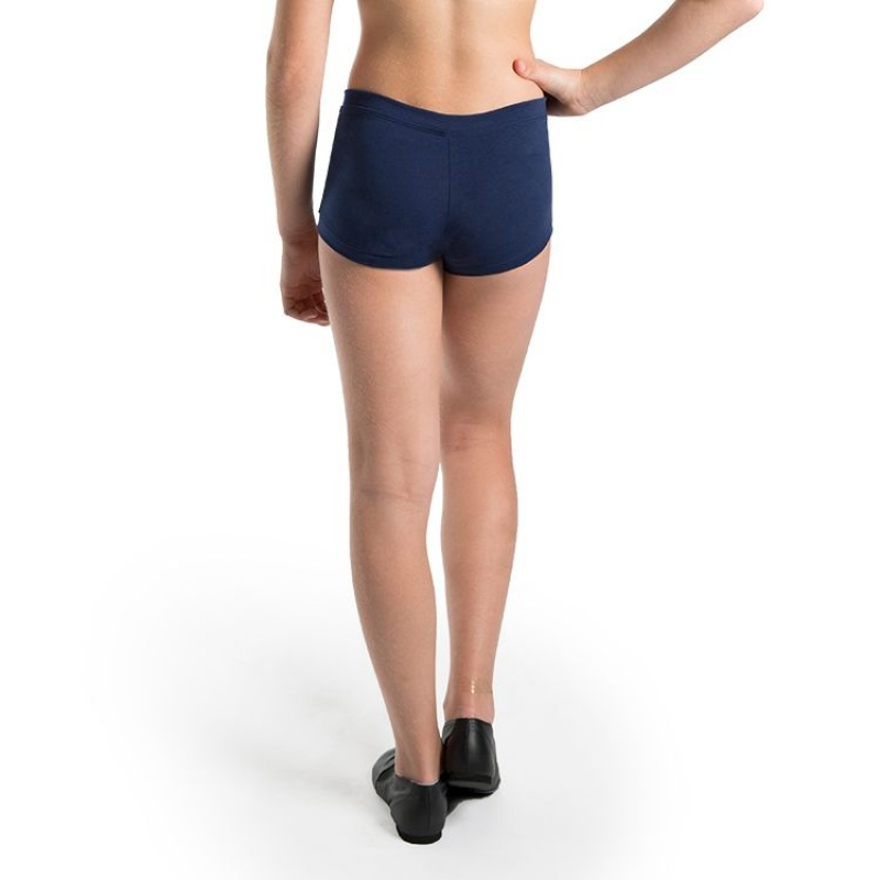 Navy Kids' Bloch Rena Micro Fitted Short Bottoms | USCIF96899