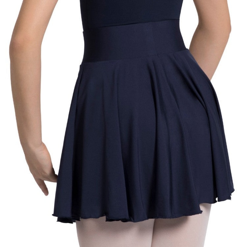 Navy Women's Bloch Rondo Short Circle Skirts | USJZR54080