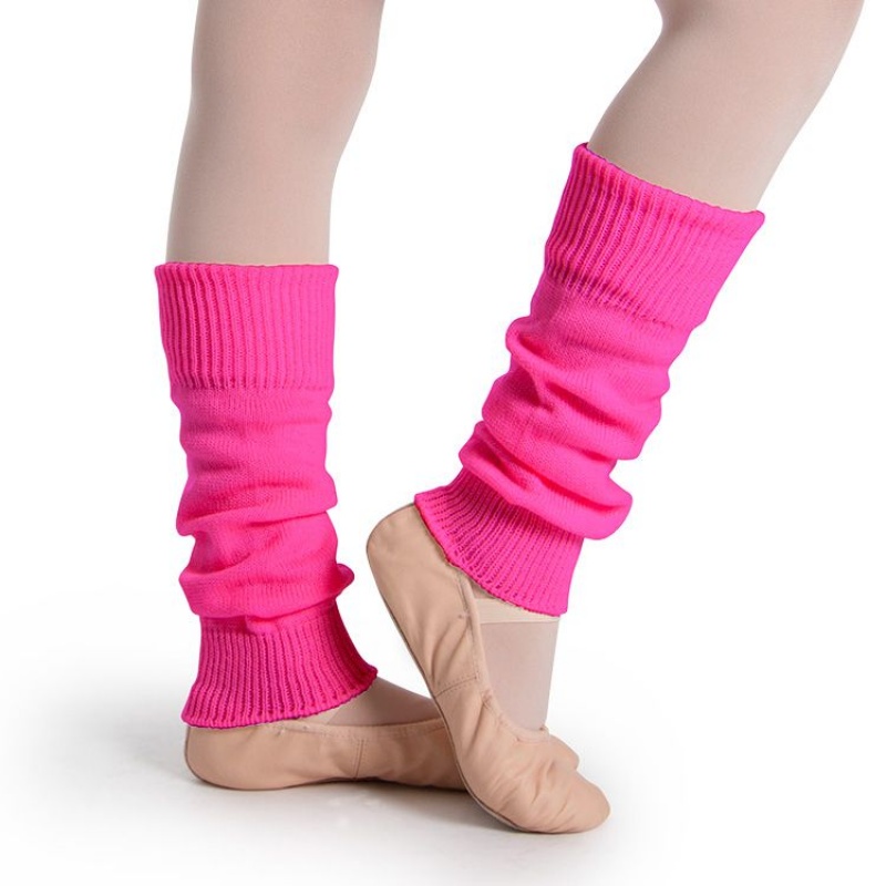 Neon Pink Kids\' Bloch Ankle Legwarmers Knitwear | LUSSX26896