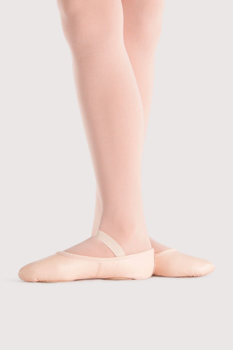 Pink Kids' Bloch Prolite II Leather Girls Ballet Flats | USJVR40948