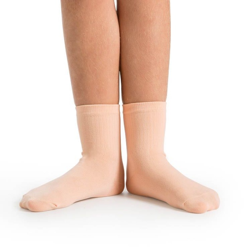 Pink Women's Bloch Ballet Socks | USZDE16545