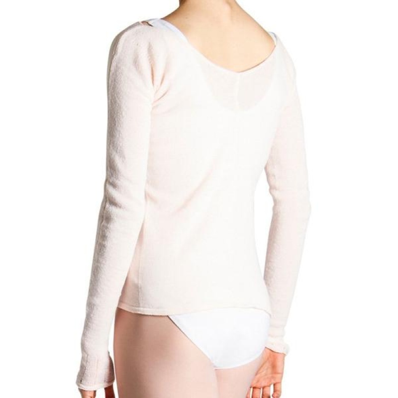 Pink Women's Bloch Kara Long Sleeve V Tops | PUSER21502