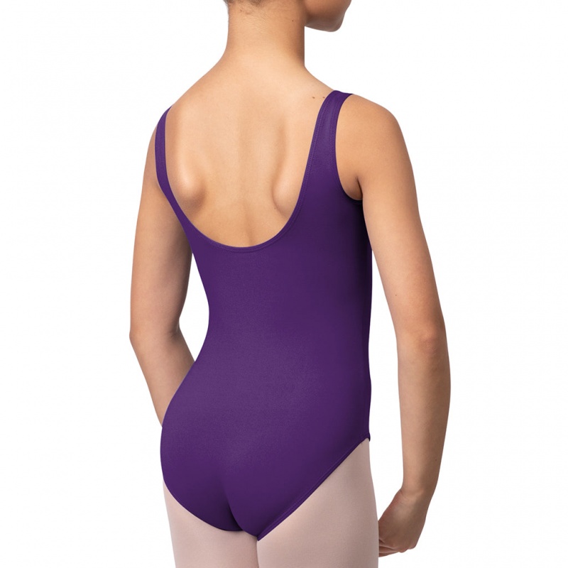 Purple Iris Kids' Bloch Overture Ondina Princess Seam Leotards | ZUSMJ65362