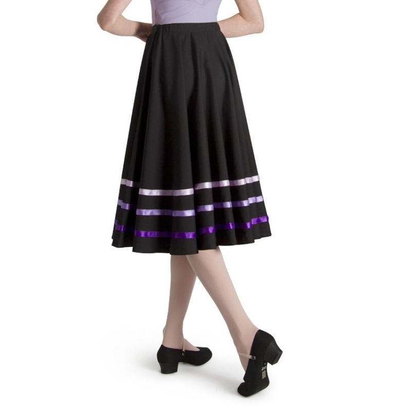 Purple Kids' Bloch Ribbon Character Skirts | AUSWC86102