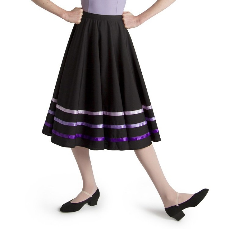 Purple Kids' Bloch Ribbon Character Skirts | AUSWC86102