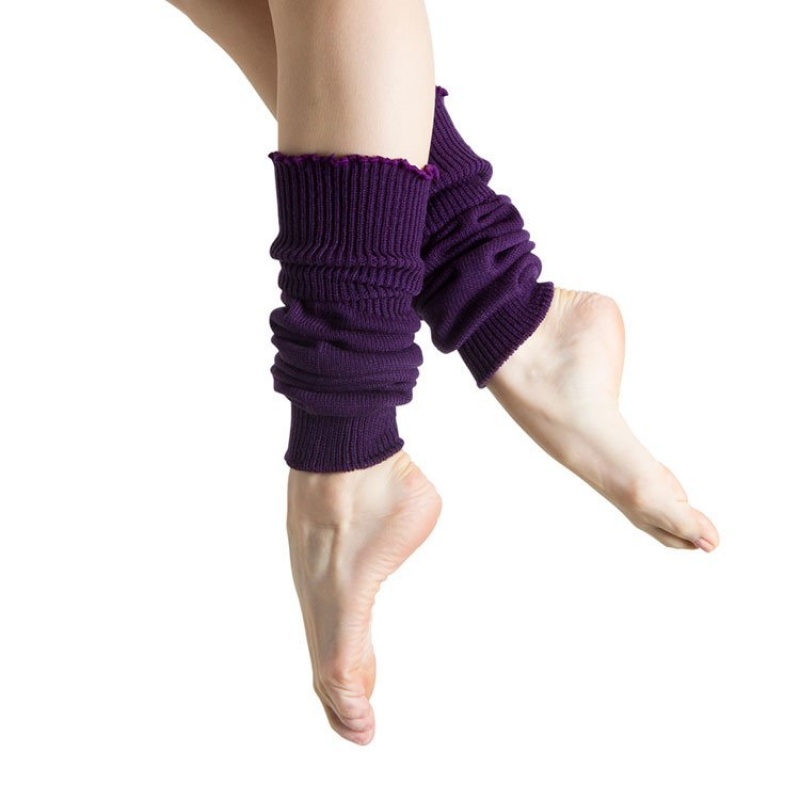 Purple Men's Bloch Anna Legwarmers Knitwear | SUSNY42116