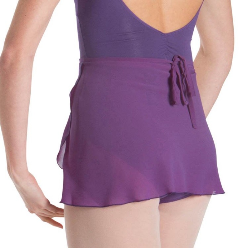 Purple Women's Bloch Professional Wrap Skirts | USXBR12995