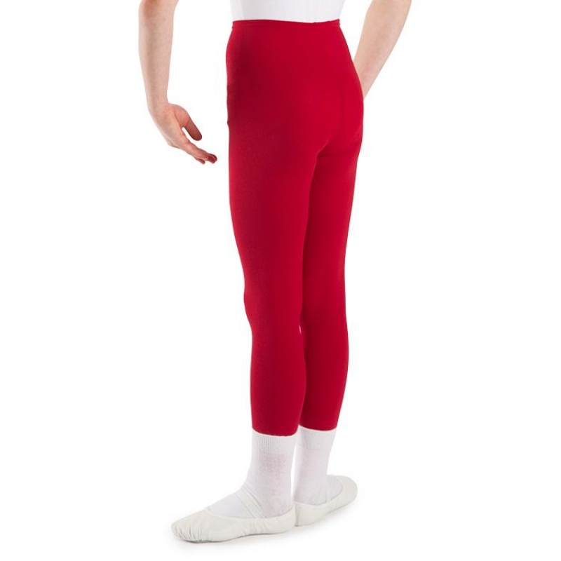 Red Kids' Bloch Dale Footless Tight | USCIF27594