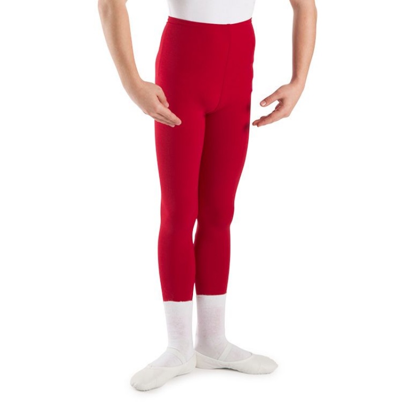 Red Kids\' Bloch Dale Footless Tight | USCIF27594