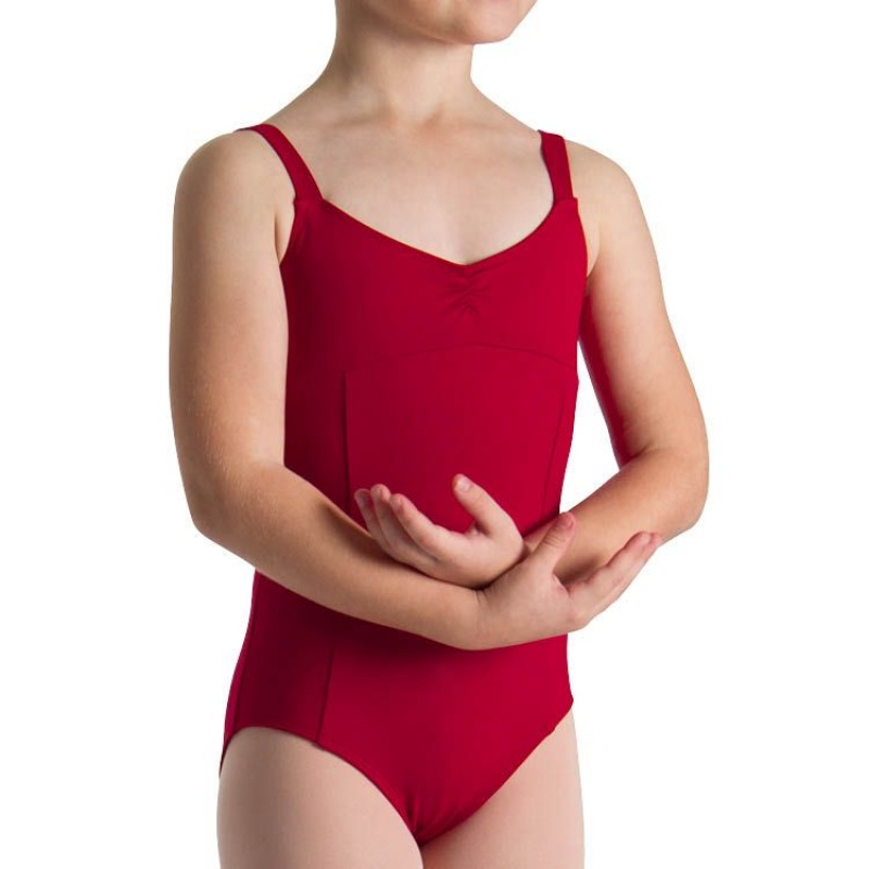 Red Kids' Bloch Evanleigh Princess Line Leotards | MUSFT20554