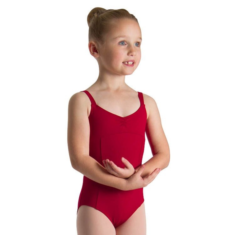 Red Kids\' Bloch Evanleigh Princess Line Leotards | MUSFT20554