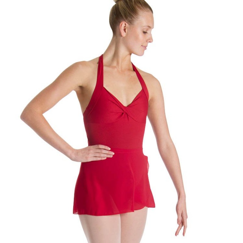 Red Women's Bloch Professional Wrap Skirts | PUSER42972