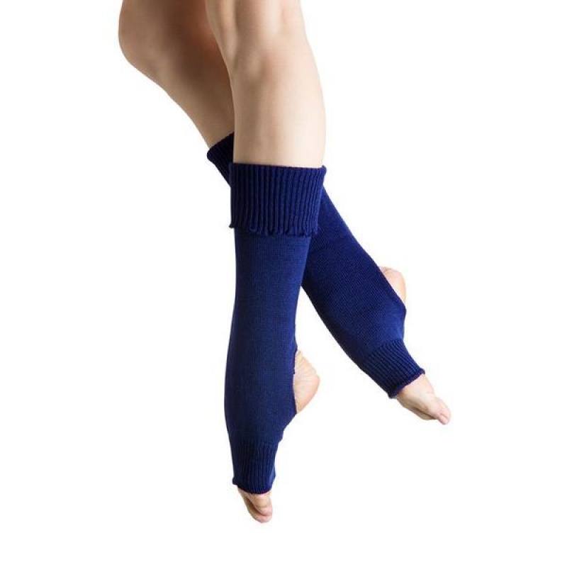 Royal Blue Men\'s Bloch Anya Legwarmers Knitwear | USEAH15894