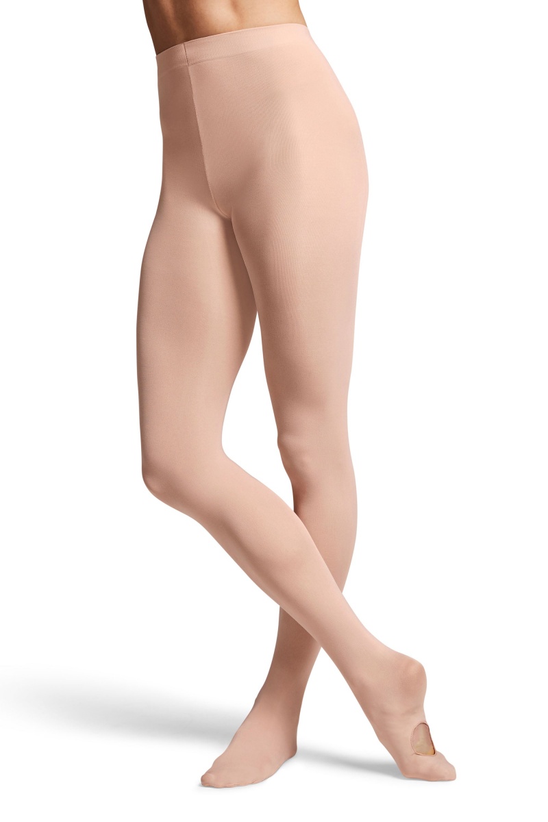 Salmon Pink Women\'s Bloch Contoursoft Adaptoe Tight | USCIF41545