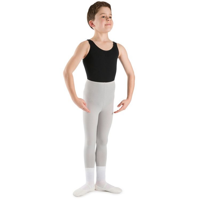 Silver Kids' Bloch Dale Footless Tight | PUSQX71644