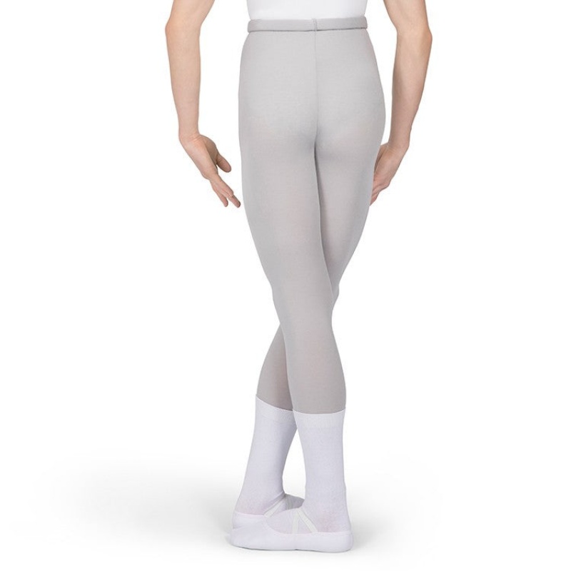 Silver Men's Bloch Xlong High Waisted Fitted Full Length Tight | LUSSX43273