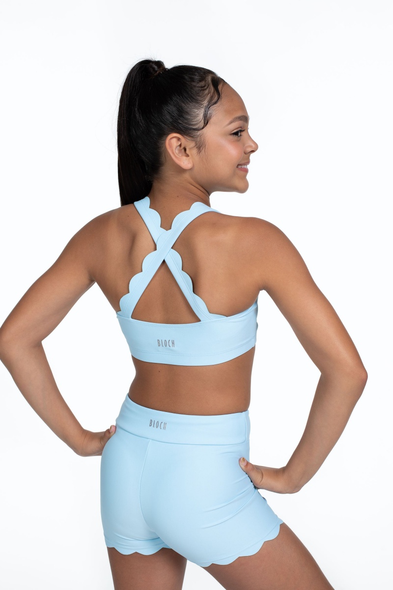 Sky Kids' Bloch Flo Active Megan Scalloped Edge Bra Tops | UUSTG58500