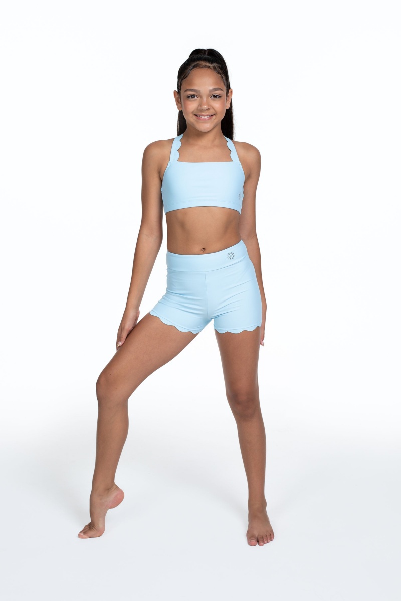 Sky Kids' Bloch Flo Active Megan Scalloped Edge Bra Tops | UUSTG58500