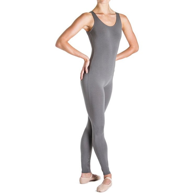 Slate Women\'s Bloch Utano Scoop Neck Unitards | GUSEC98631