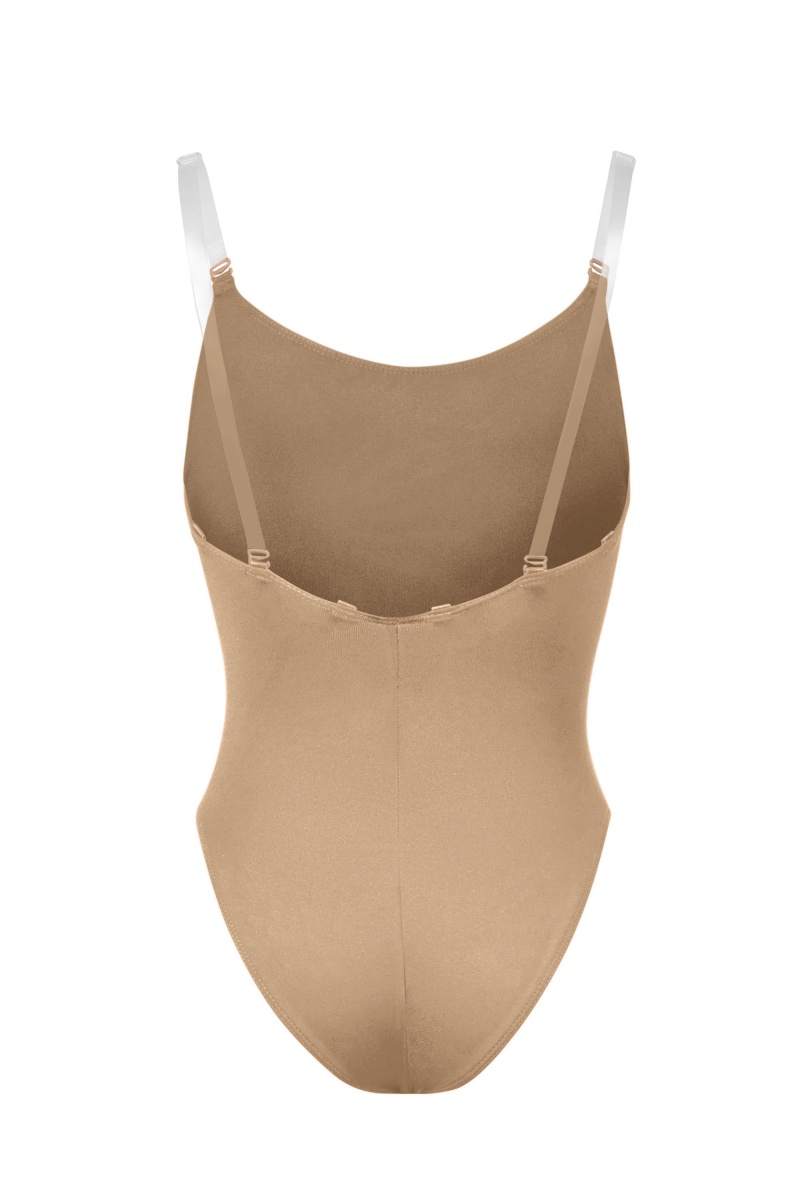 Tan Kids' Bloch Auva Body Liner Underwear | USCVG26836