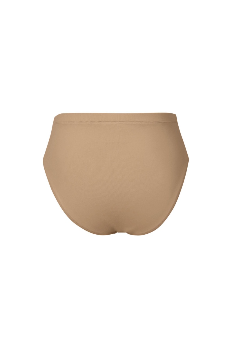 Tan Kids' Bloch Zaniah High Waist Brief Underwear | USEGJ88891