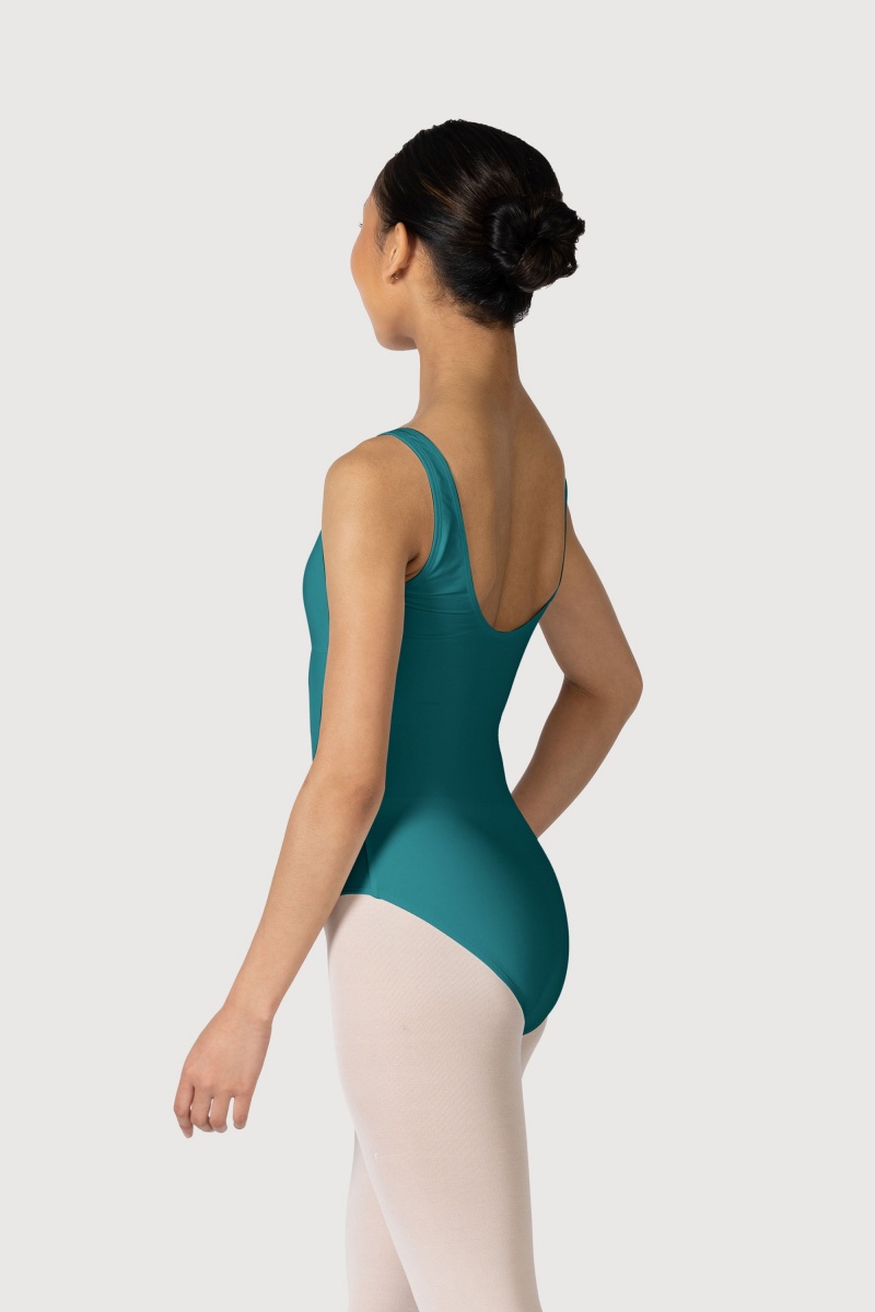 Teal Women's Bloch Overture Ondina Princess Seam Leotards | TUSPQ84678