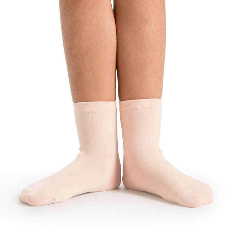 Theatrical Pink Kids' Bloch Ballet Socks | BUSSO35416