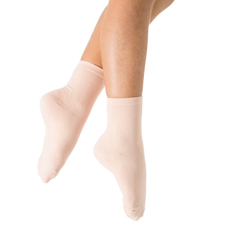 Theatrical Pink Kids' Bloch Ballet Socks | BUSSO35416